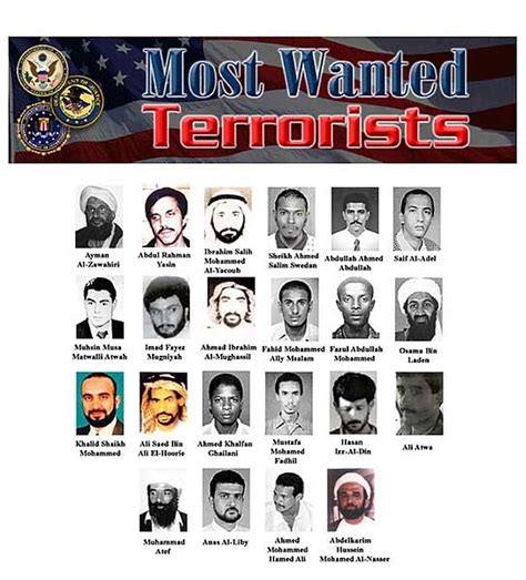 most wanted terrorist list